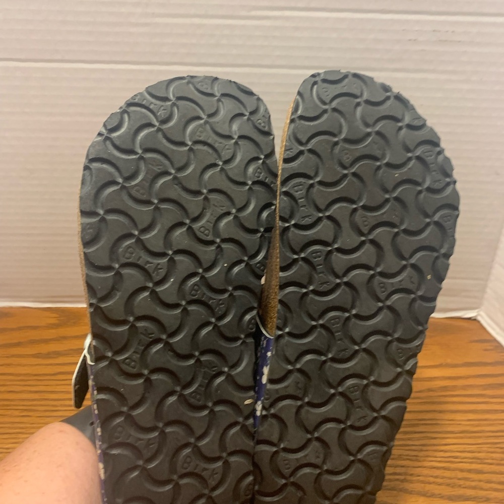 Papillio by Birkenstock Navy Floral Sandals Size 6L 4M Great comfort shoes - Picture 9 of 10